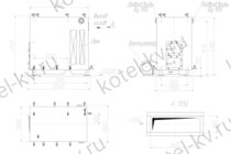 Котел на дровах КВД 0.6 чертеж